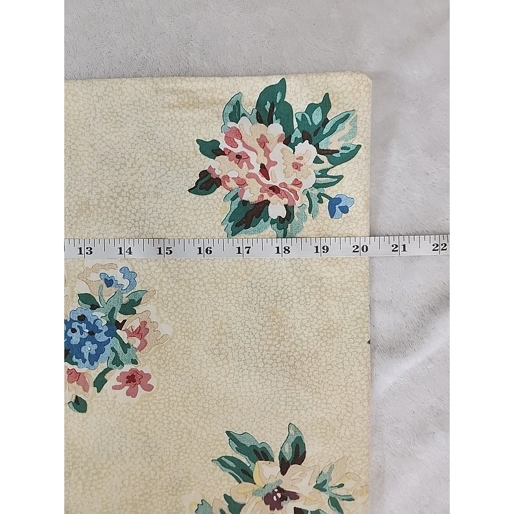 Set 2 Vintage WAMSUTTA Pillowcases King Eyelet‎ FLORAL Supercale Yellow USA 1992